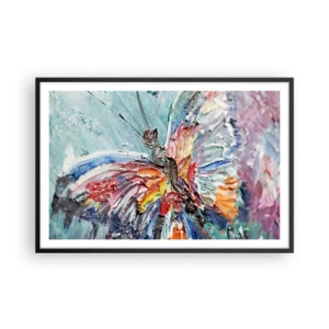 Poster in einem schwarzem Rahmen - Von der Natur gemalt - 91x61 cm