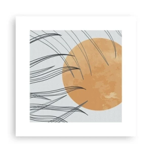 Poster - Immer der Sonne entgegen - 30x30 cm
