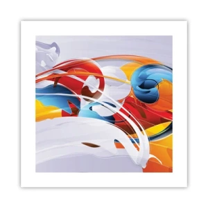 Poster - Der Tanz der Elemente - 40x40 cm