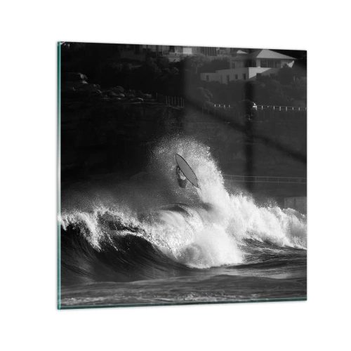 Glasbild - Bild auf glas - Herausforderung angenommen! - 30x30 cm