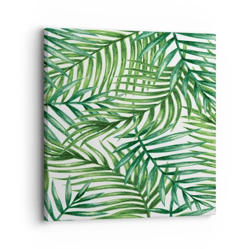 Bild auf Leinwand - Leinwandbild - Unter dem grünen Baldachin - 30x30 cm