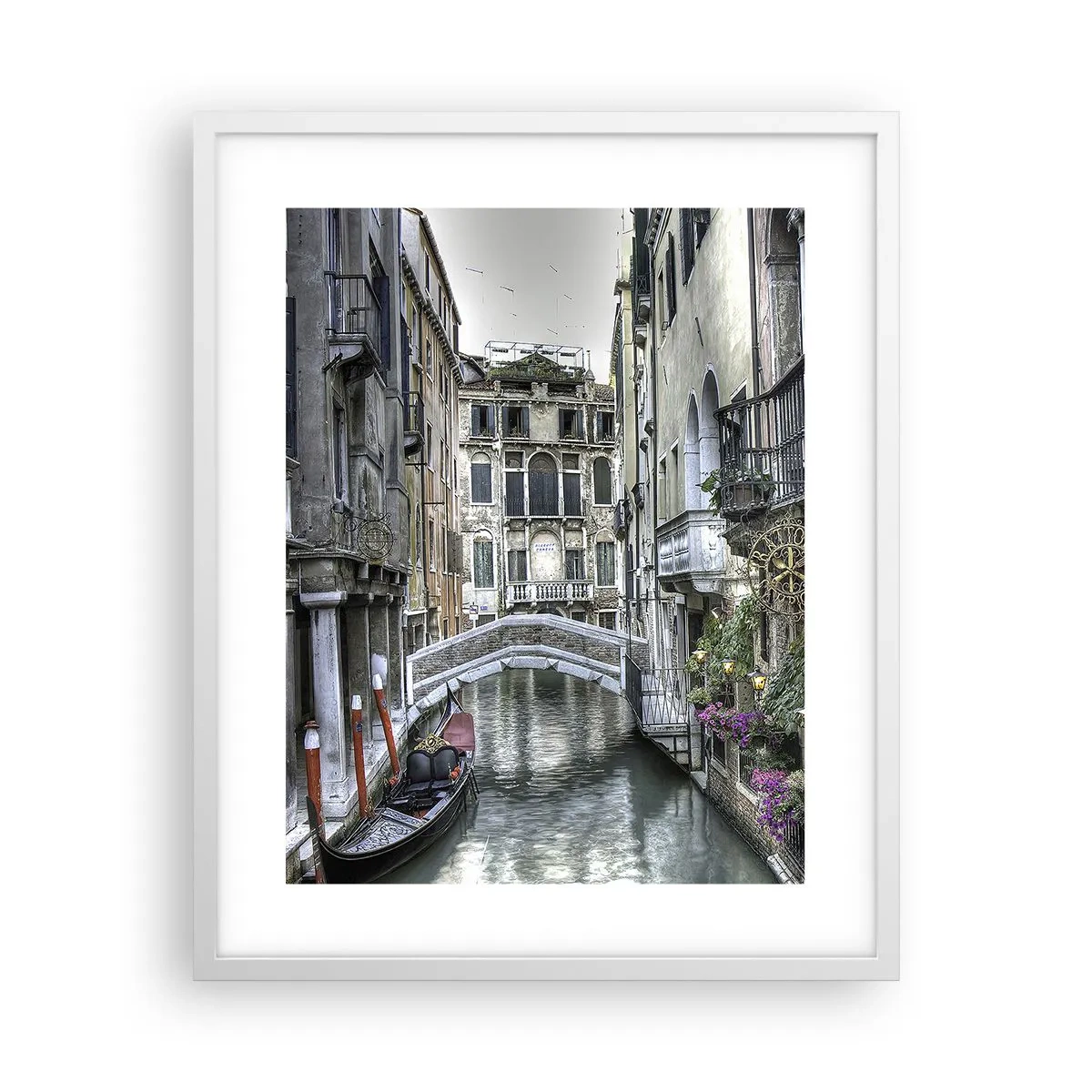 Poster in einem weißen Rahmen - Seit Jahrhunderten in stiller Besinnung - 40x50 cm