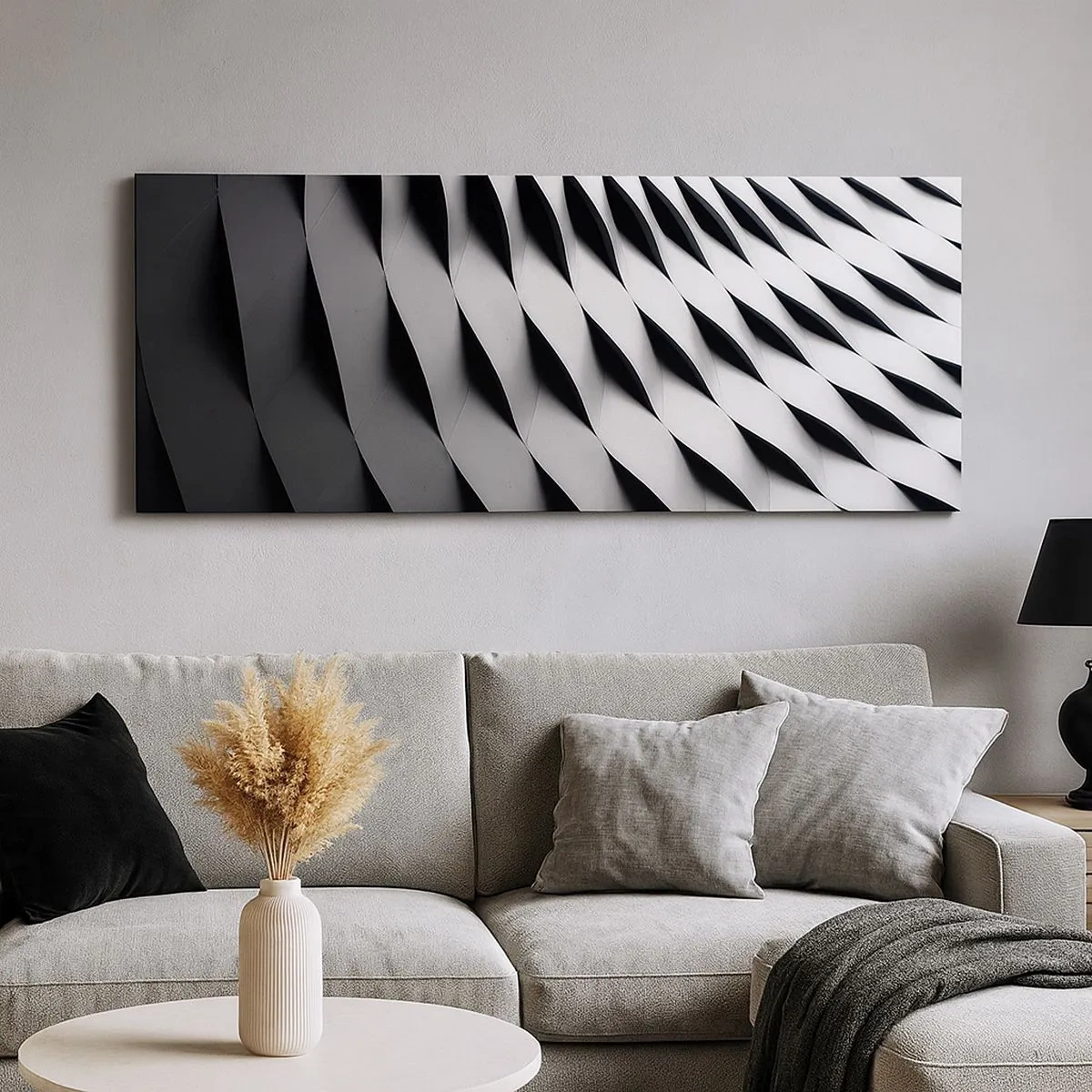 Bild auf Leinwand - Leinwandbild - Auf der Oberfläche der Wellen - 100x40 cm