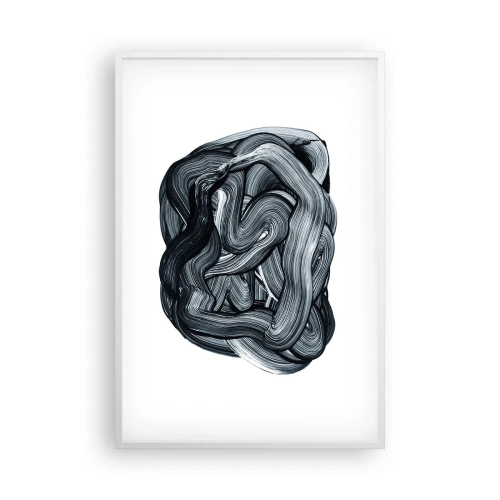 Poster in einem weißen Rahmen - Es ist nicht so einfach - 61x91 cm