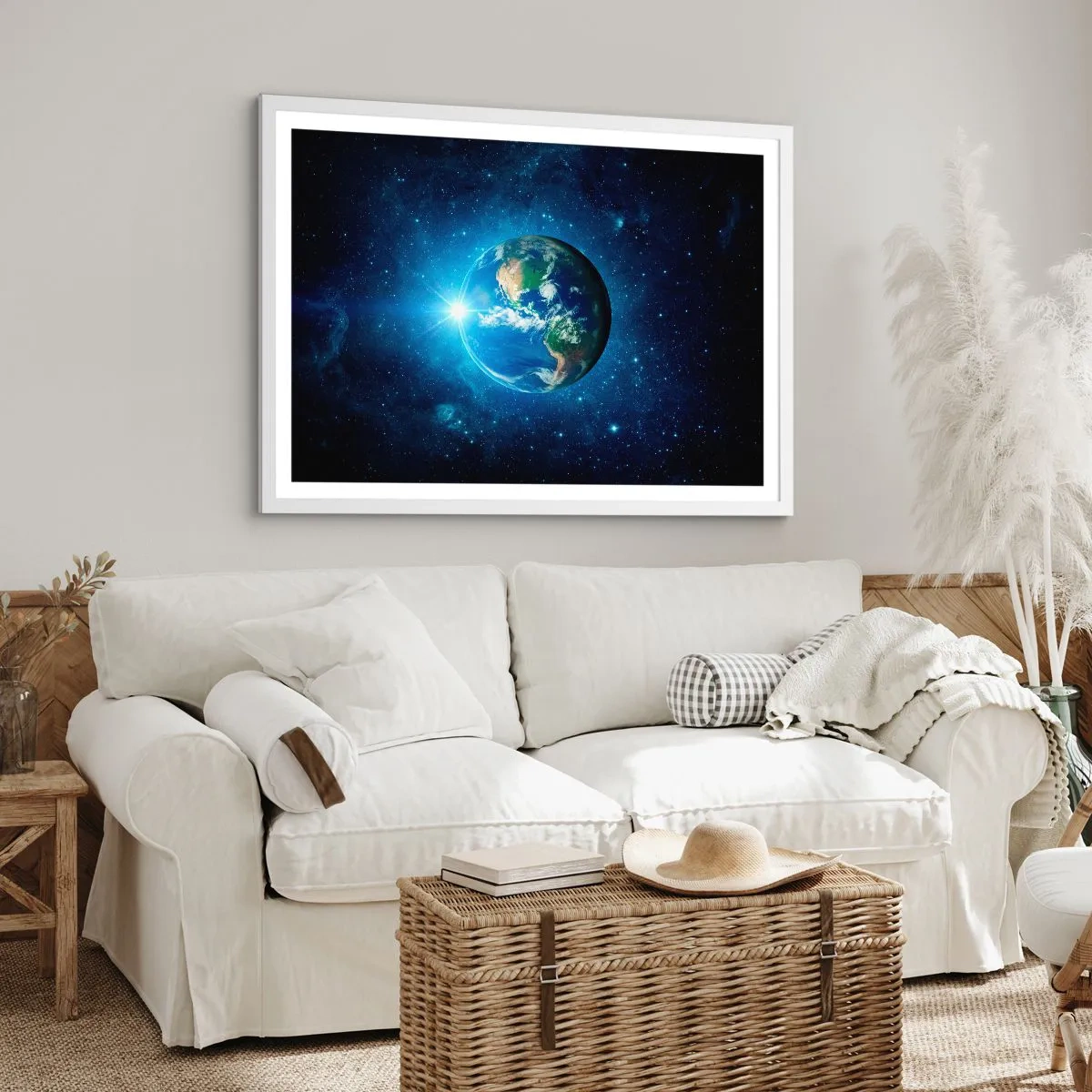 Poster in einem weißen Rahmen - Wir sind im Himmel - 40x30 cm