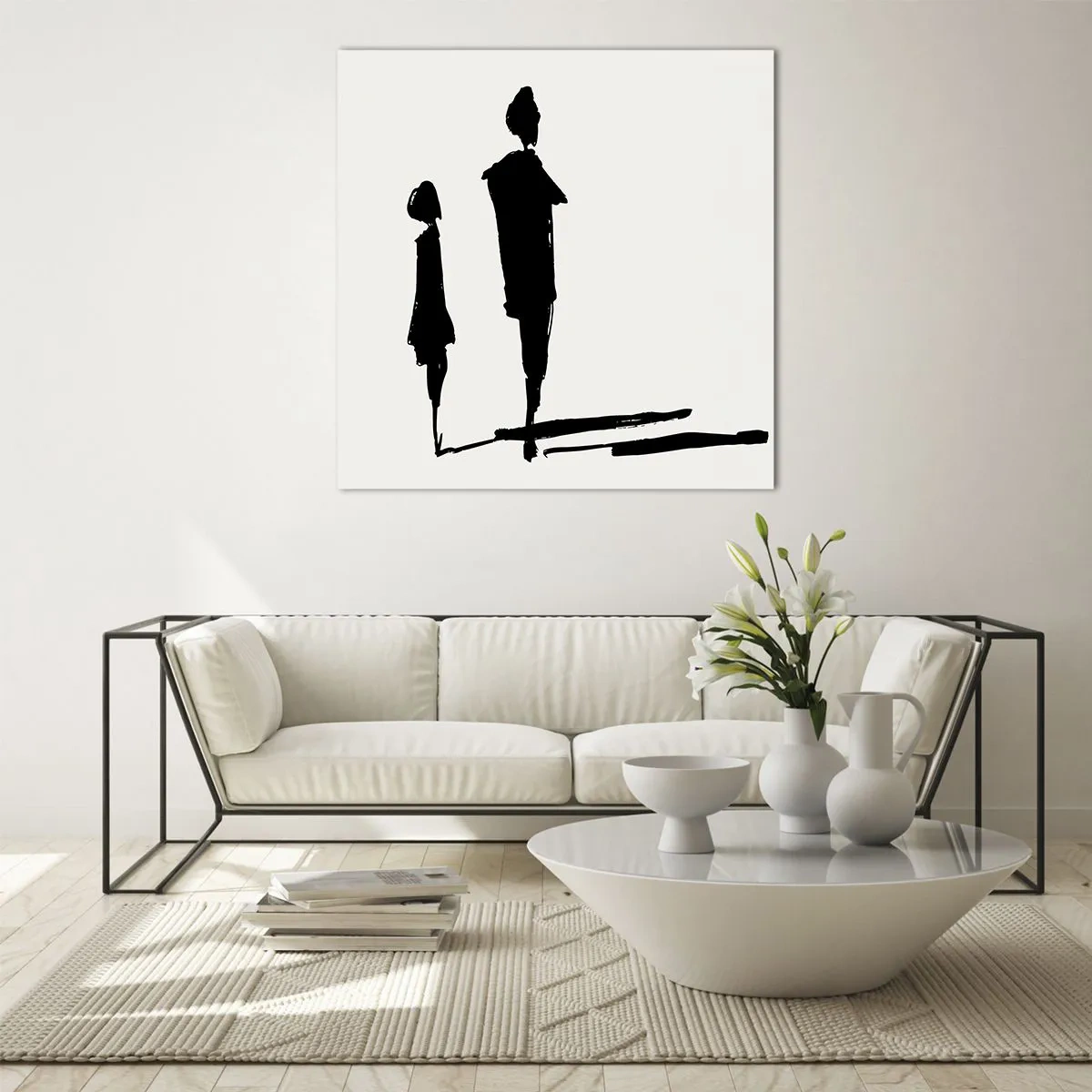 Glasbild - Bild auf glas - Mit Sicherheit zusammen? - 60x60 cm