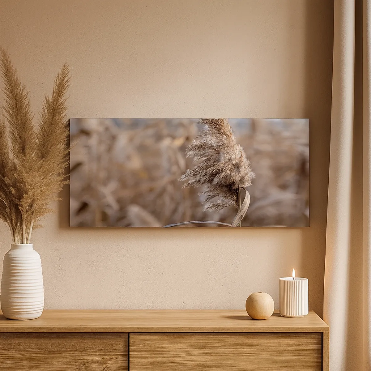 Bild auf Leinwand - Leinwandbild - Zeit, mit dem Wind zu gehen - 30x30 cm