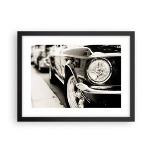 Poster in einem schwarzem Rahmen - Dauerhafter Glanz - 40x30 cm