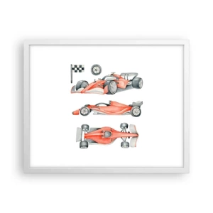 Poster in einem weißen Rahmen - Dem Traum folgen - 50x40 cm