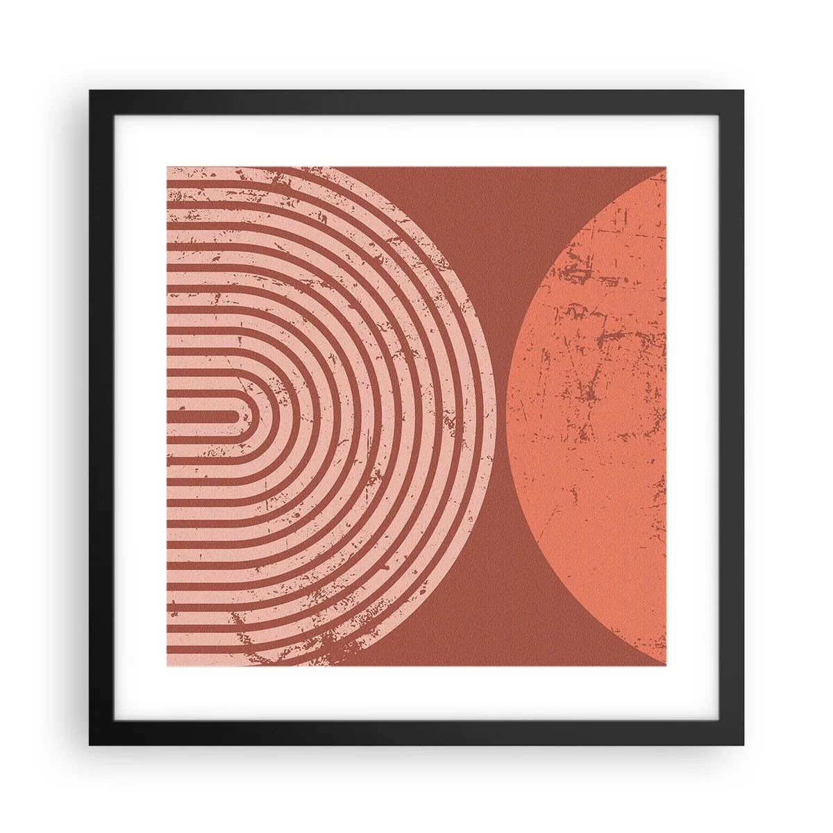 Poster in einem schwarzem Rahmen - Enge Beziehung - 40x40 cm