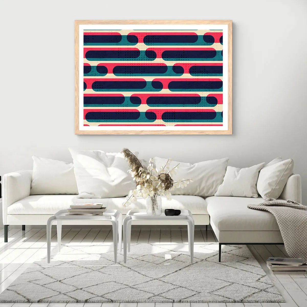 Poster in einem Rahmen aus heller Eiche - In die Tiefe und vorwärts - 40x30 cm