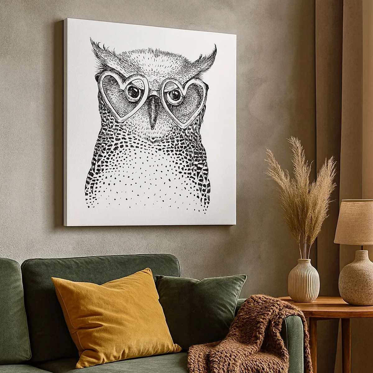 Bild auf Leinwand - Leinwandbild - Klug und mit Liebe - 30x30 cm