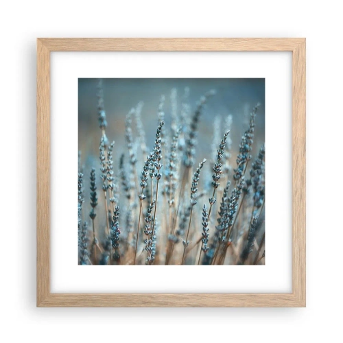 Poster in einem Rahmen aus heller Eiche - Duftendes Kornfeld - 30x30 cm