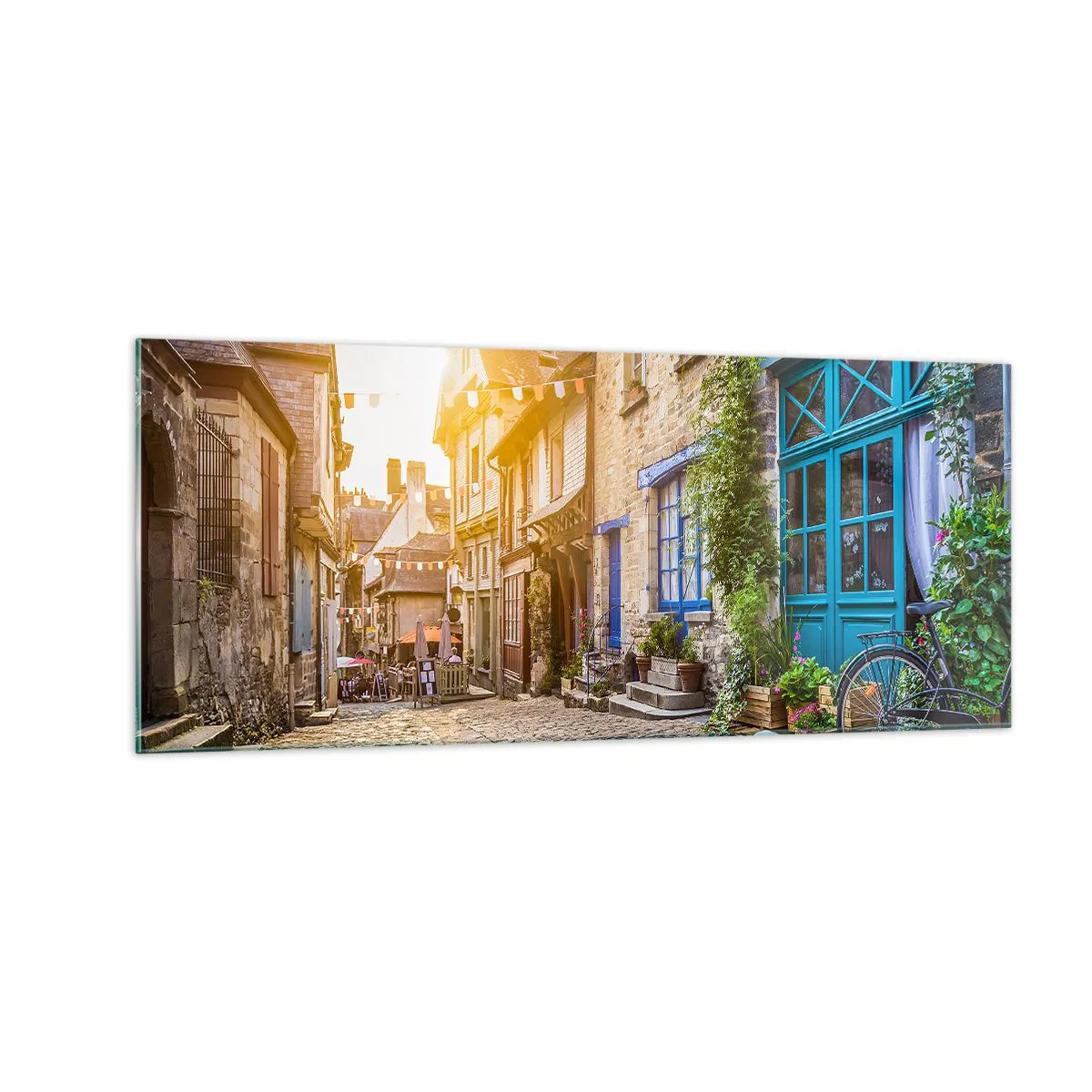 Glasbild - Bild auf glas - Der weiße Geist der Stadt - 100x40 cm