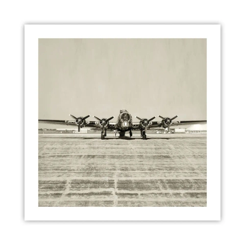 Poster - Wie immer bereit - 50x50 cm