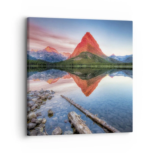 Bild auf Leinwand - Leinwandbild - Hitze und Kälte - 30x30 cm