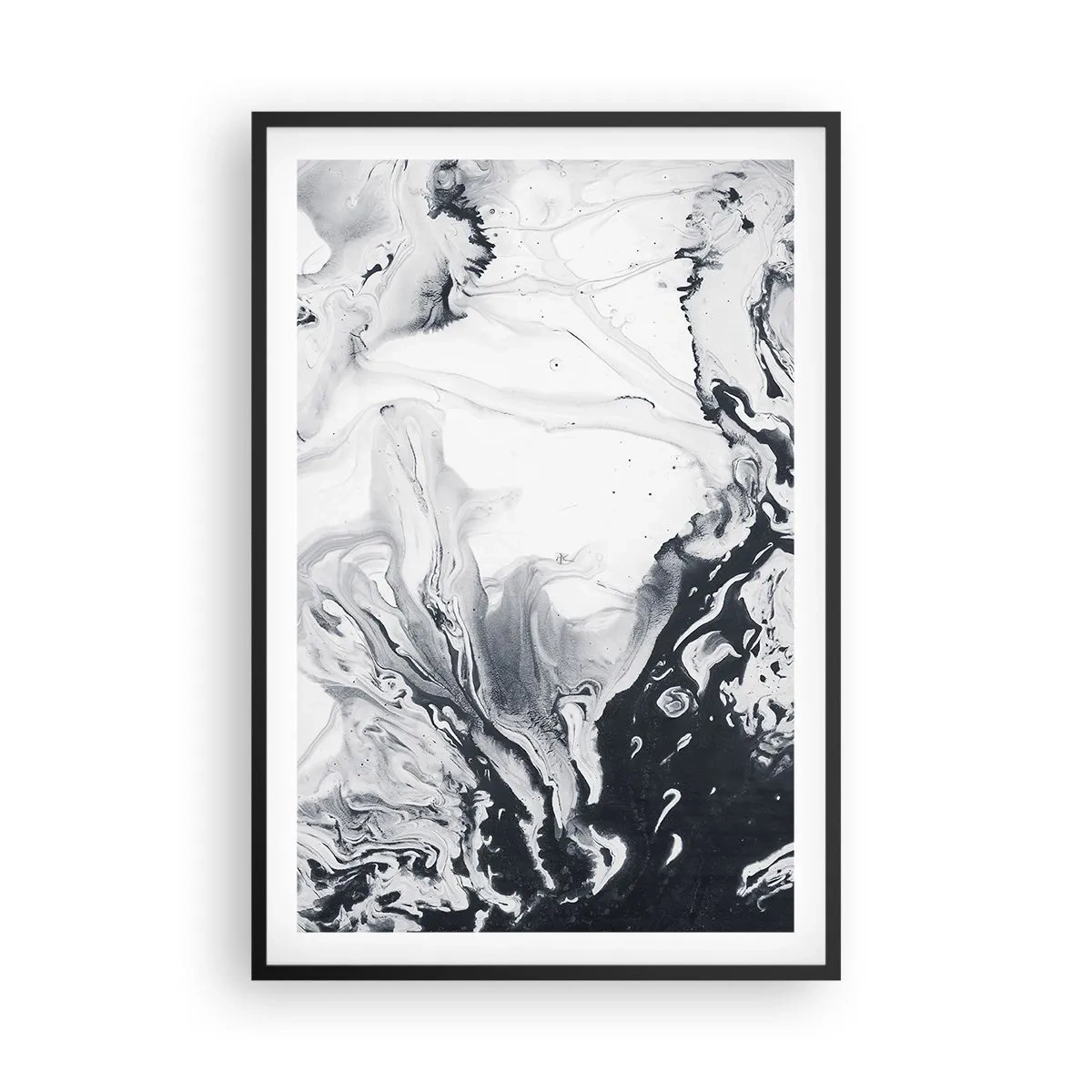 Poster in einem schwarzem Rahmen - Das Innere der Erde - 61x91 cm