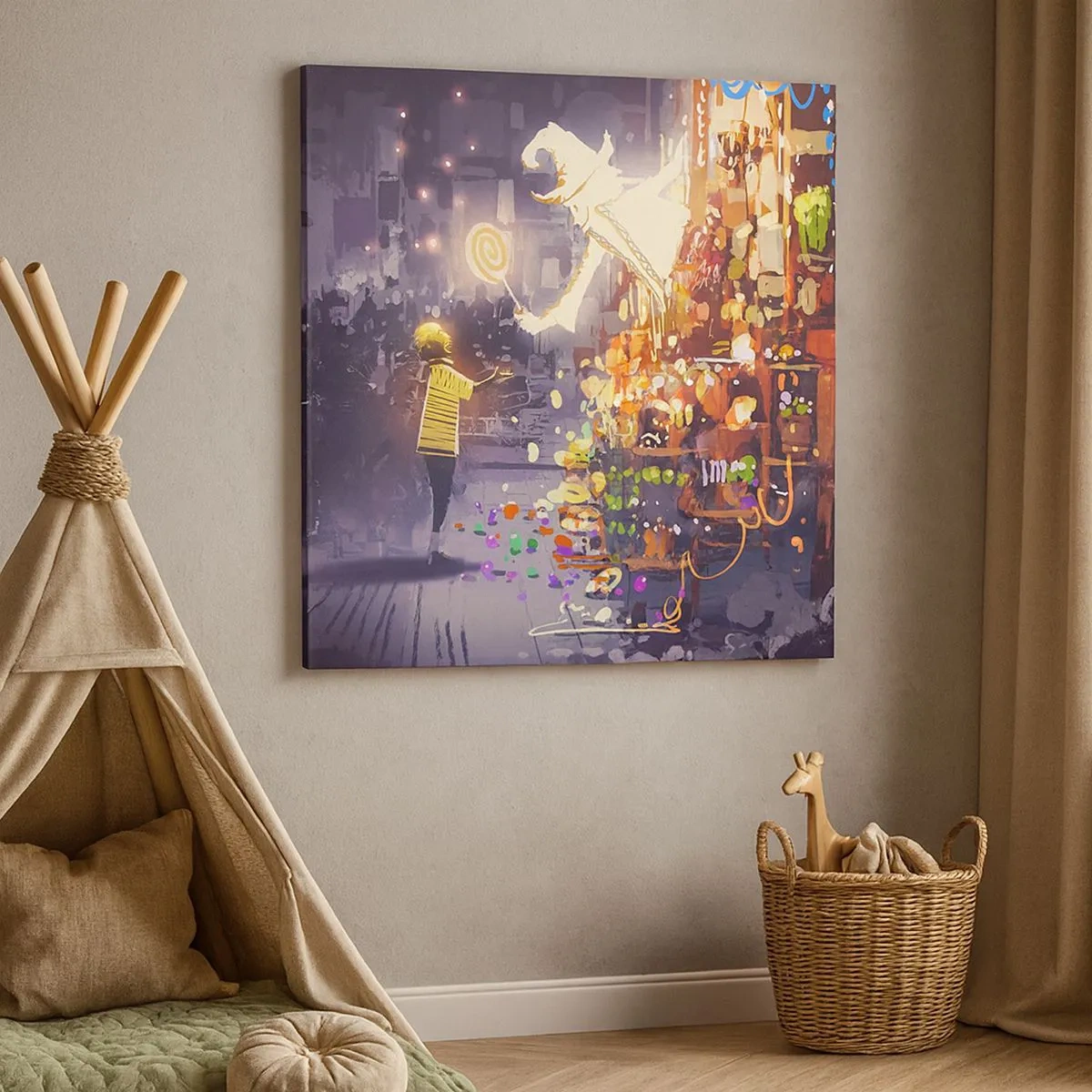 Bild auf Leinwand - Leinwandbild - Magie ist da - 30x30 cm