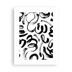 Poster - Schwarz auf Weiß - 30x40 cm