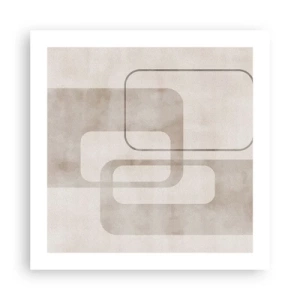 Poster - Geometrische Fuge - 50x50 cm