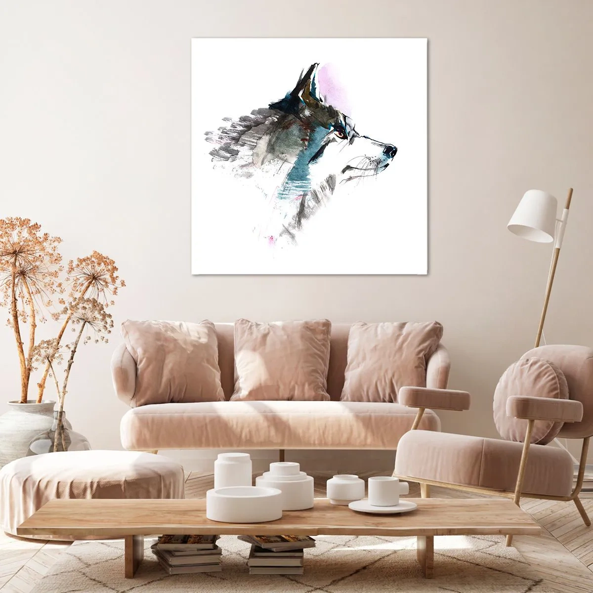 Bild auf Leinwand - Leinwandbild - Vom Teufel sprechen - 60x60 cm