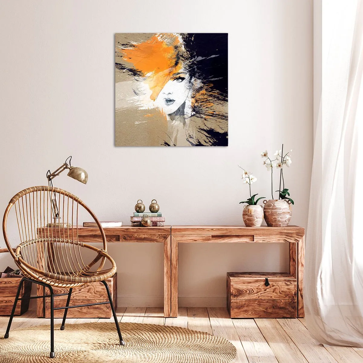 Bild auf Leinwand - Leinwandbild - Und es ist Licht - 70x70 cm