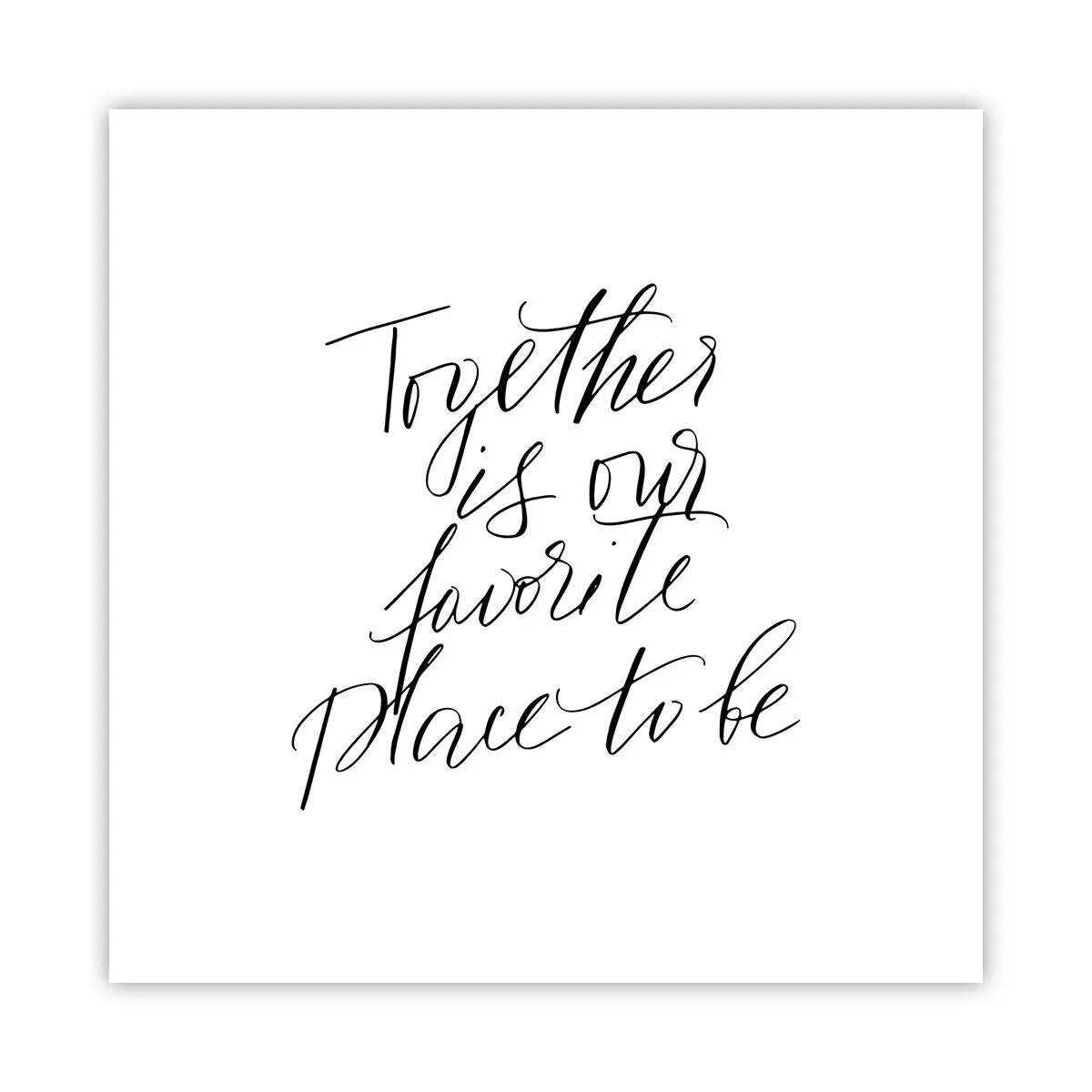 Poster - Fühlst du das auch? - 50x50 cm