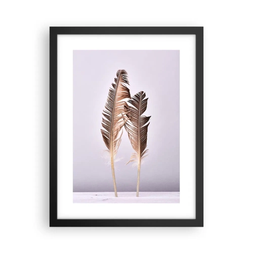 Poster in einem schwarzem Rahmen - Gegen das Nichts - 30x40 cm