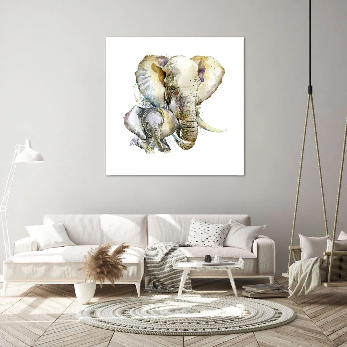 Bild auf Leinwand - Leinwandbild - Mama ist kein Zuhause - 60x60 cm