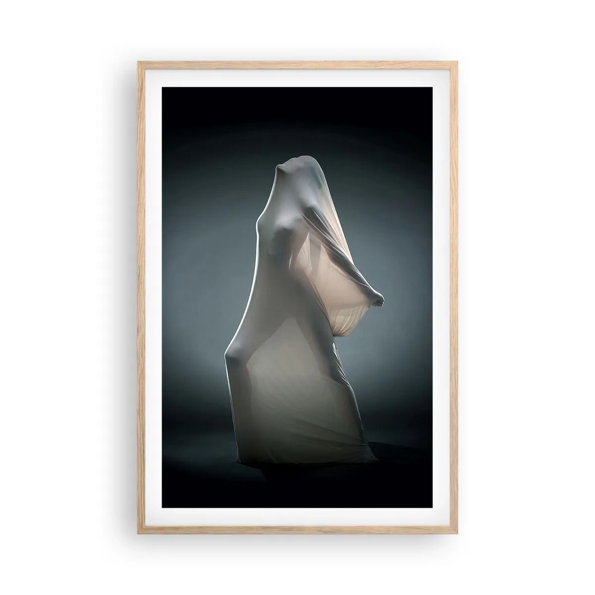 Poster in einem Rahmen aus heller Eiche - Versteckte Wünsche - 61x91 cm