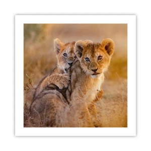 Poster - Bitte nicht stören! Wir haben Spaß - 50x50 cm