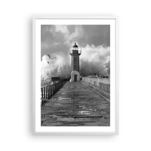 Poster in einem weißen Rahmen - Furchtlos - 50x70 cm