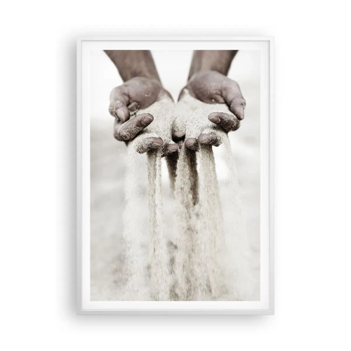 Poster in einem weißen Rahmen - Mit diesen Händen… - 70x100 cm