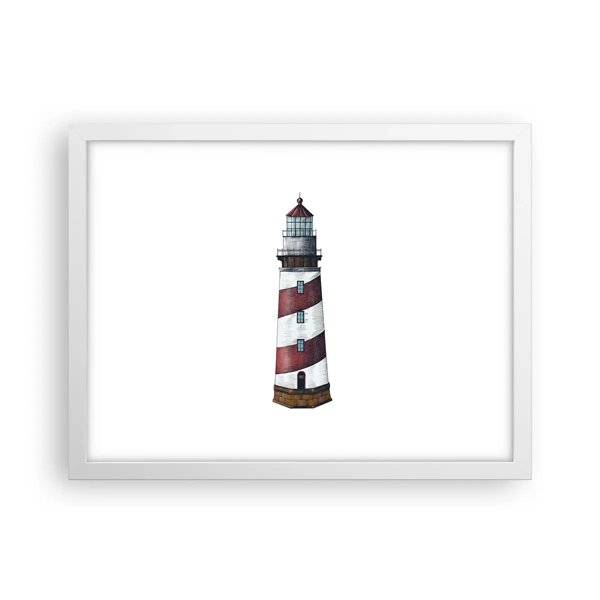 Poster in einem weißen Rahmen - Immer auf der Hut - 40x30 cm