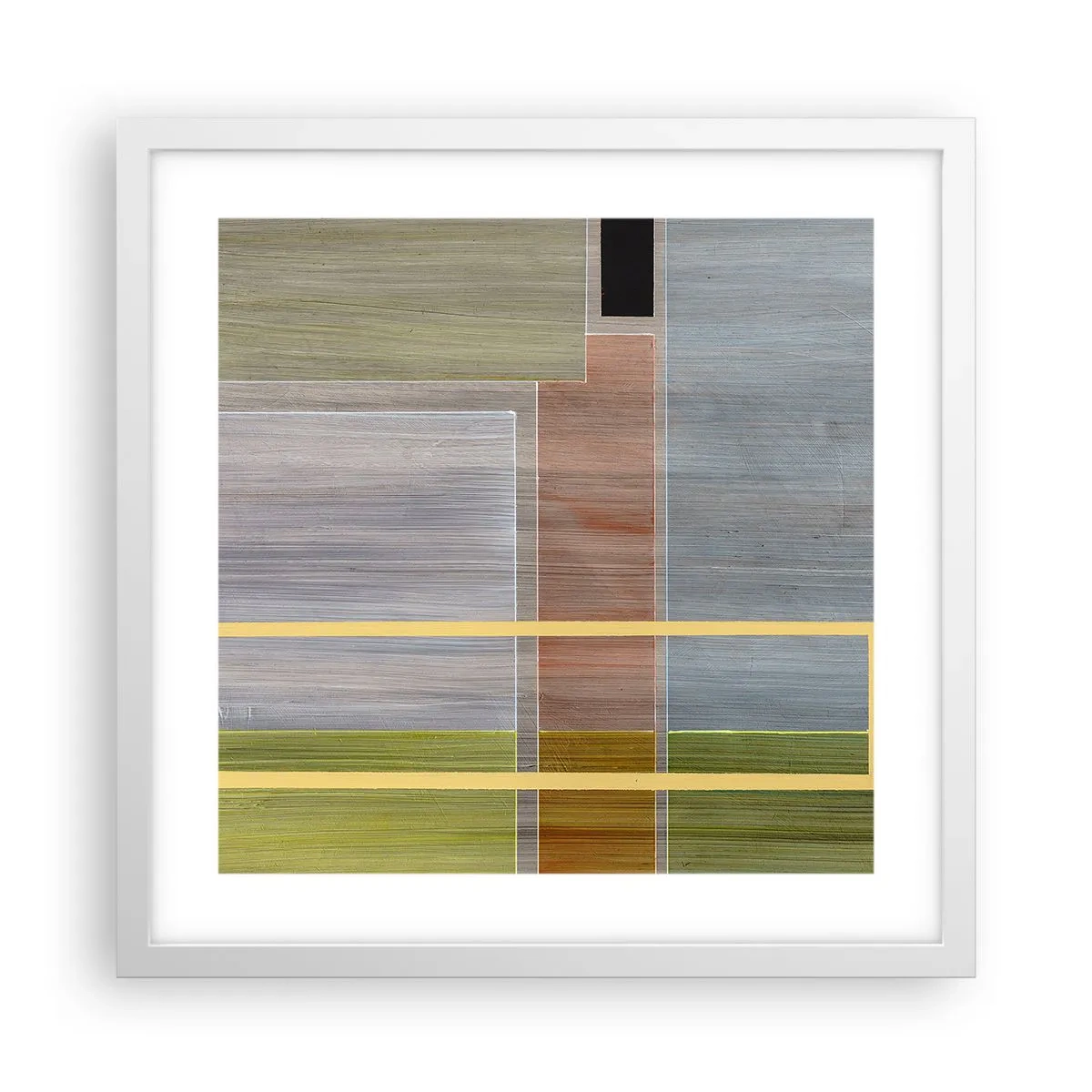 Poster in einem weißen Rahmen - Einfach und ruhig - 40x40 cm