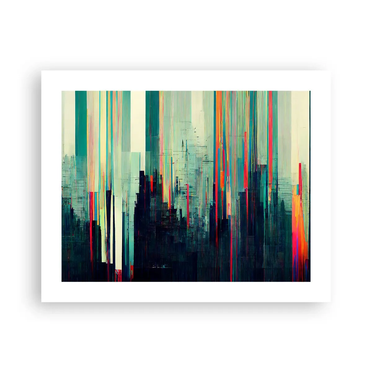Poster - Futuristische Stadt - 50x40 cm