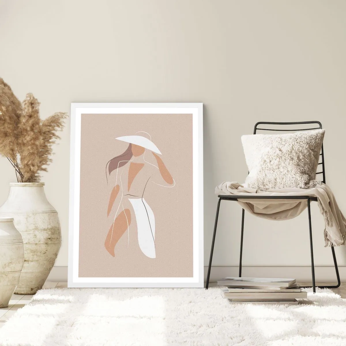 Poster in einem weißen Rahmen - Mode macht Spaß - 30x40 cm