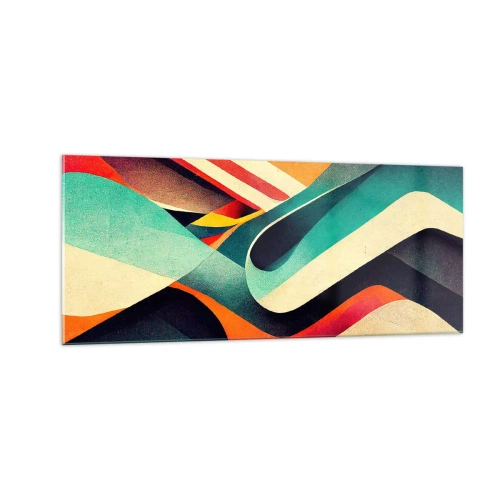 Glasbild - Bild auf glas - Intensive Komposition - 100x40 cm