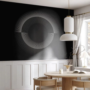 Selbstklebende Fototapete Deluxe Sticker - Schwarze Sonne - Dunkel, Sonne, Rad - 250x175 cm