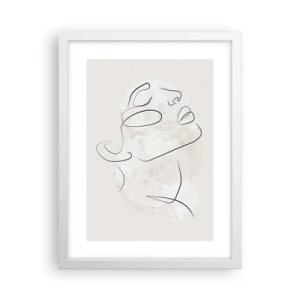 Poster in einem weißen Rahmen - Die Umrisse eines Traums - 30x40 cm