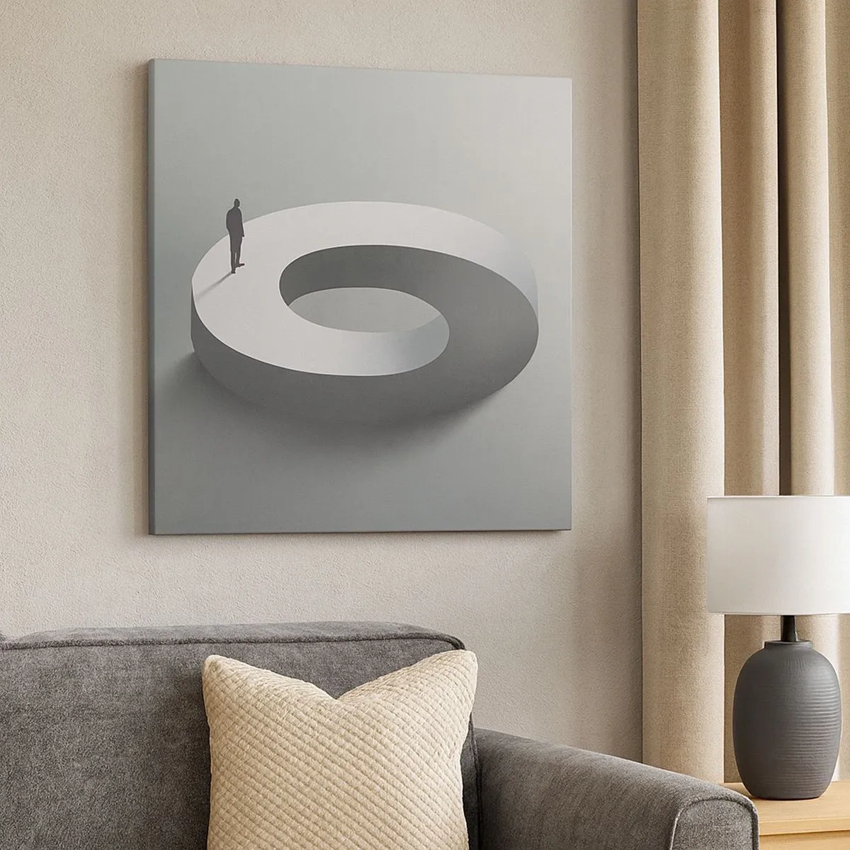 Bild auf Leinwand - Leinwandbild - Und wie soll man davon klug werden - 30x30 cm