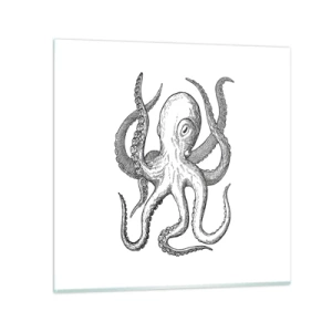 Glasbild - Bild auf glas - Mit den Wellen tanzen - 40x40 cm