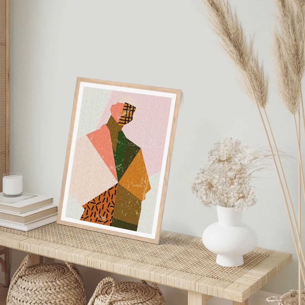 Poster in einem Rahmen aus heller Eiche - Mensch – ein komplexes Wesen - 50x70 cm