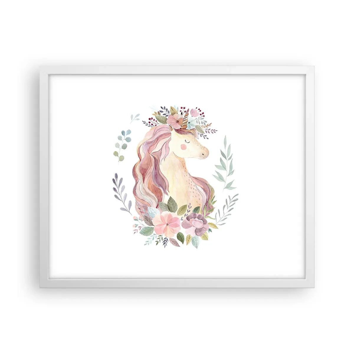 Poster in einem weißen Rahmen - Eine Einladung in die Welt der Märchen - 50x40 cm