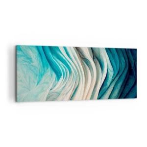 Bild auf Leinwand - Leinwandbild - Blaue Unersättlichkeit - 100x40 cm