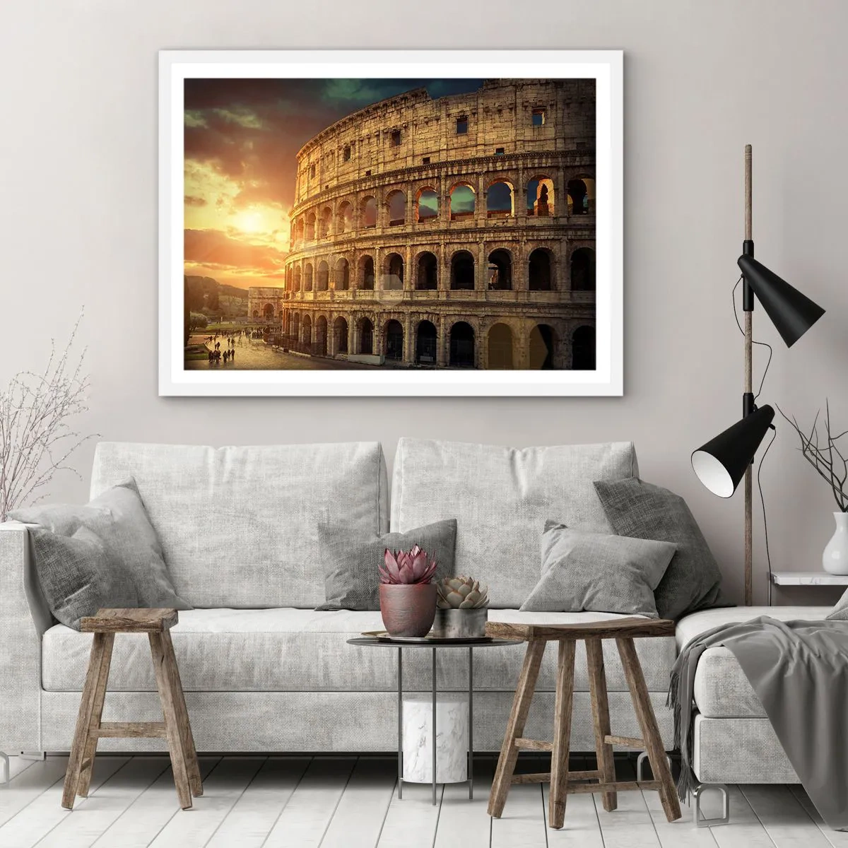 Poster in einem weißen Rahmen - Ein kolossaler Eindruck - 40x30 cm