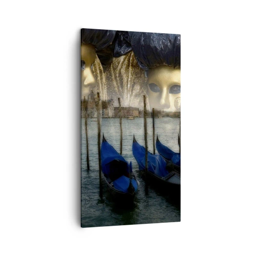 Bild auf Leinwand - Leinwandbild - Es ist Zeit, den Karneval zu starten - 45x80 cm