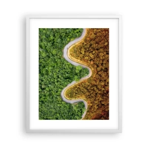 Poster in einem weißen Rahmen - Grenzen und Durchbrüche - 40x50 cm