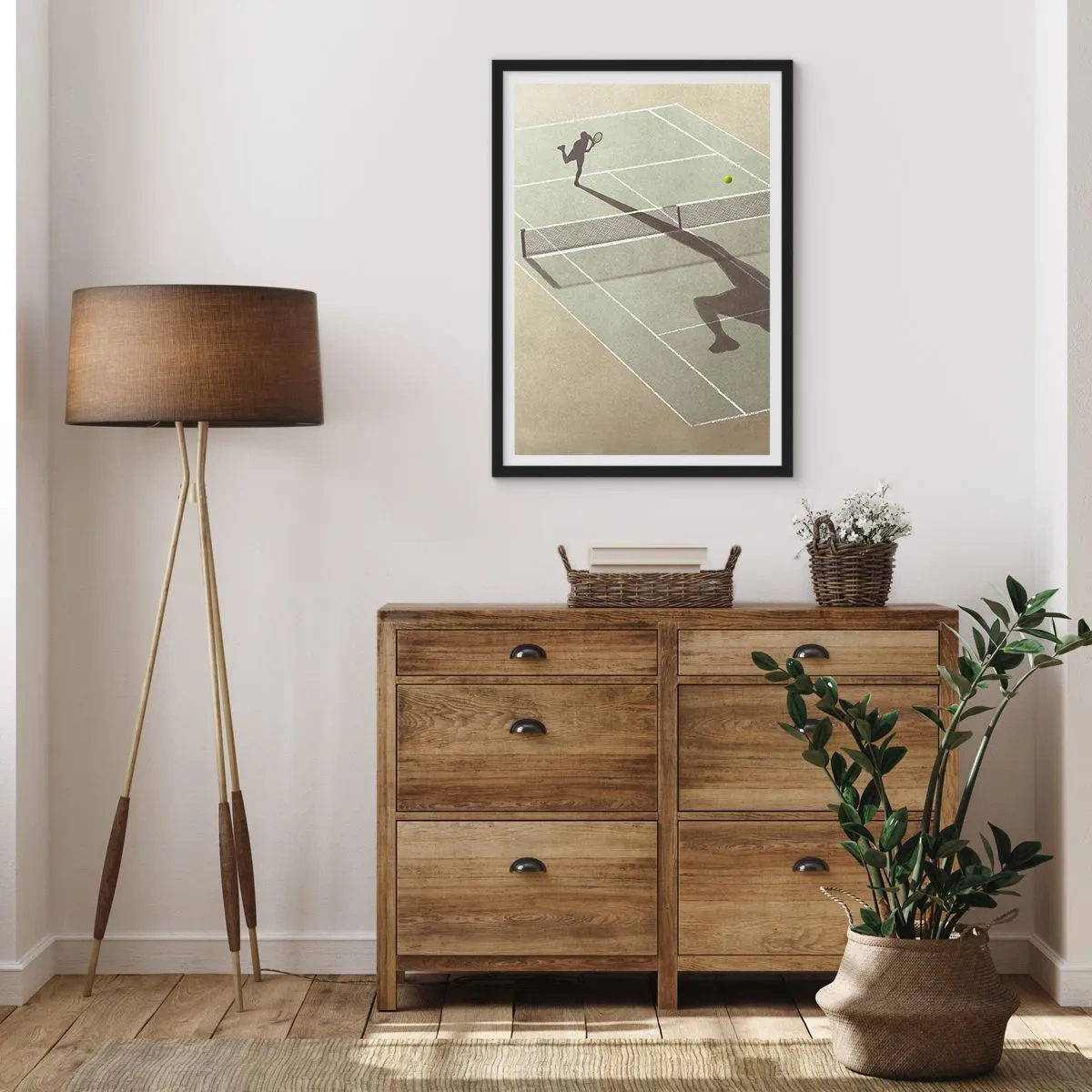 Poster in einem schwarzem Rahmen - Überwinde dich selbst - 70x100 cm
