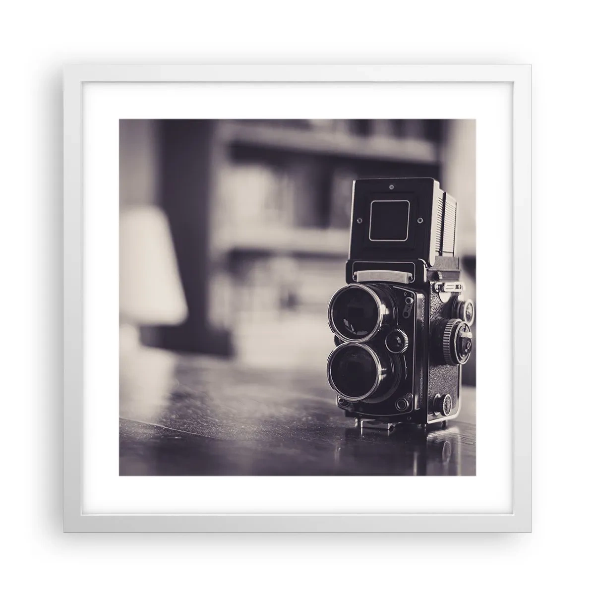 Poster in einem weißen Rahmen - Zauber alter Fotografie - 40x40 cm